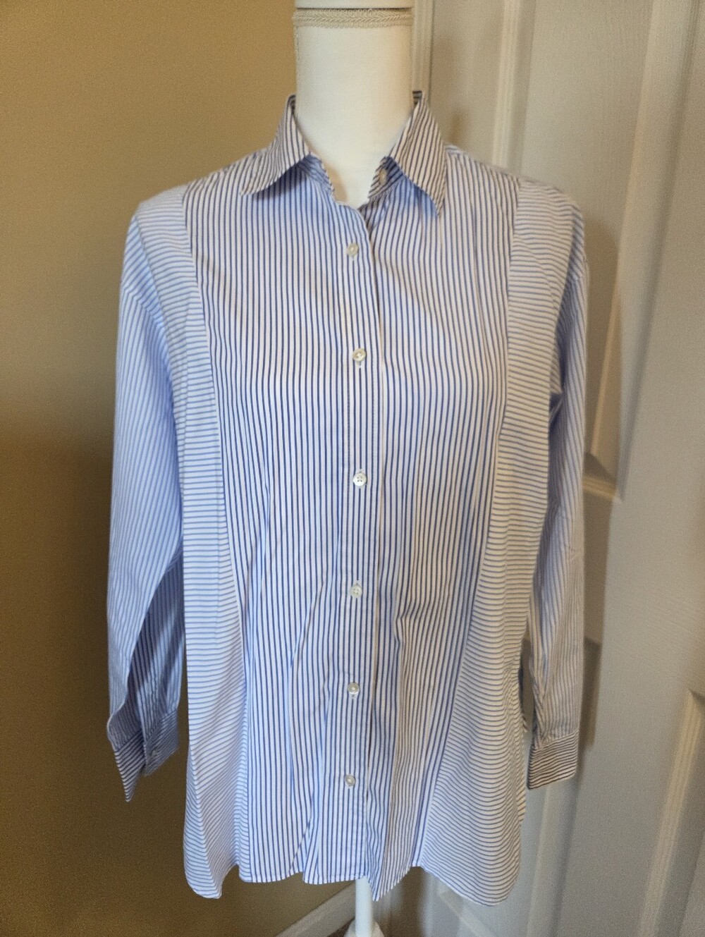 J. McLaughlin Button Down Striped Shirt